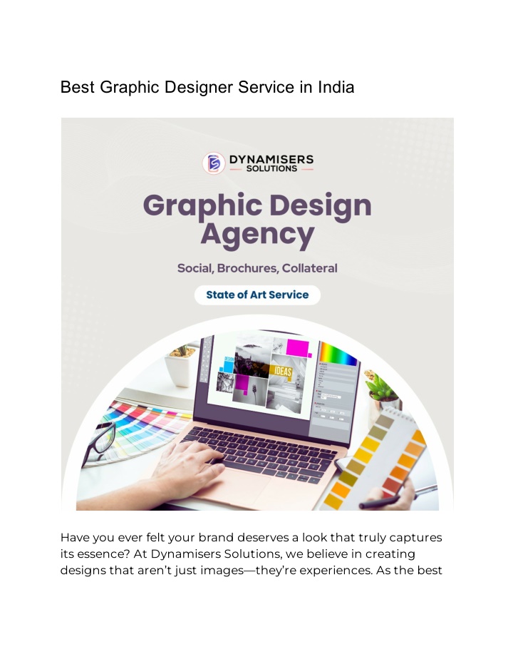 Ppt Best Graphic Designing Company In Delhi Powerpoint Presentation