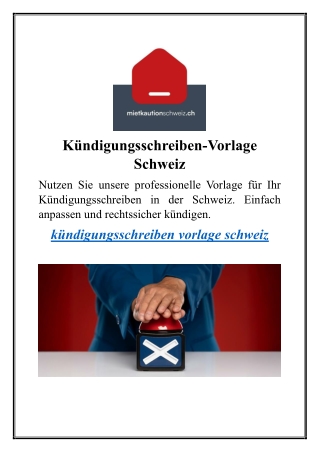 Mietkautionschweiz Online Presentations Channel