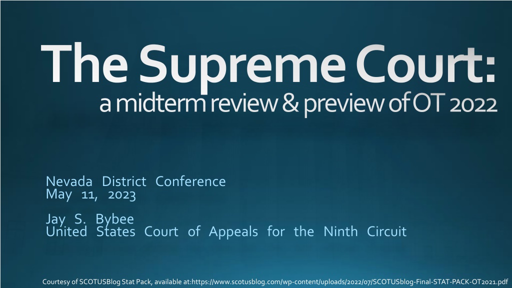 Midterm Review of Supreme Court Changes and Blockbuster Cases