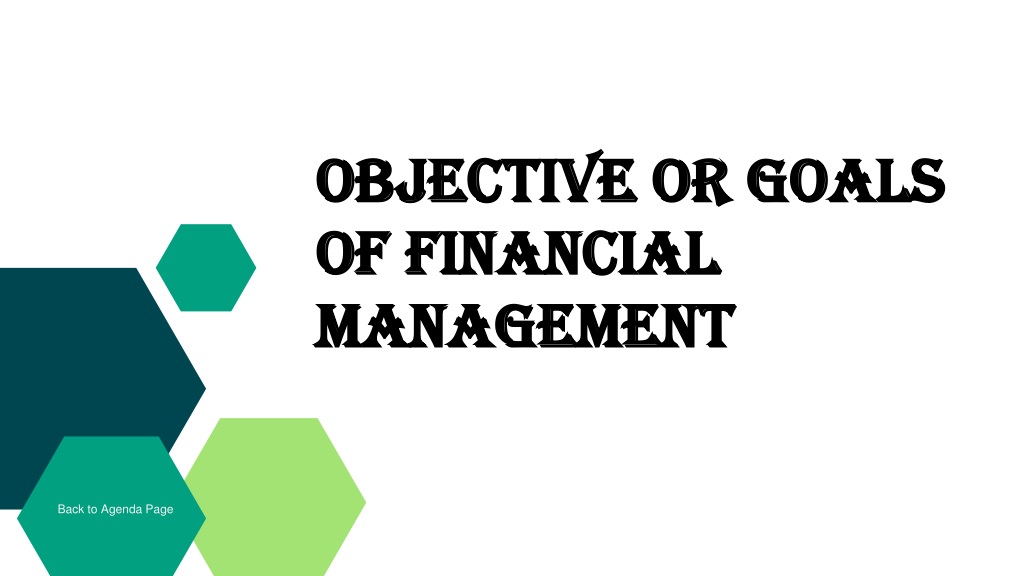 Understanding Financial Management Objectives: Profit Maximization vs Wealth Maximization
