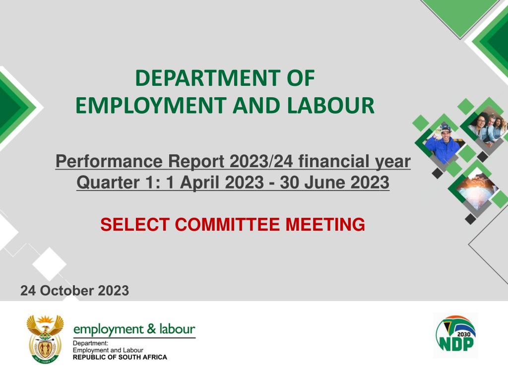 department of employment and labour performance report 2023 24 