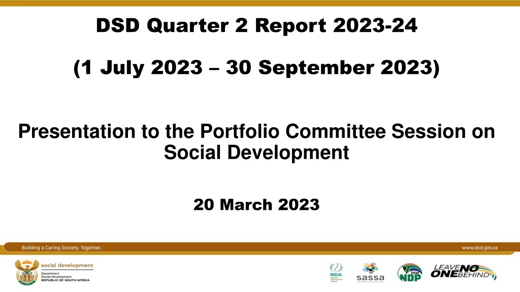 dsd quarter 2 report 2023 24 presentati
