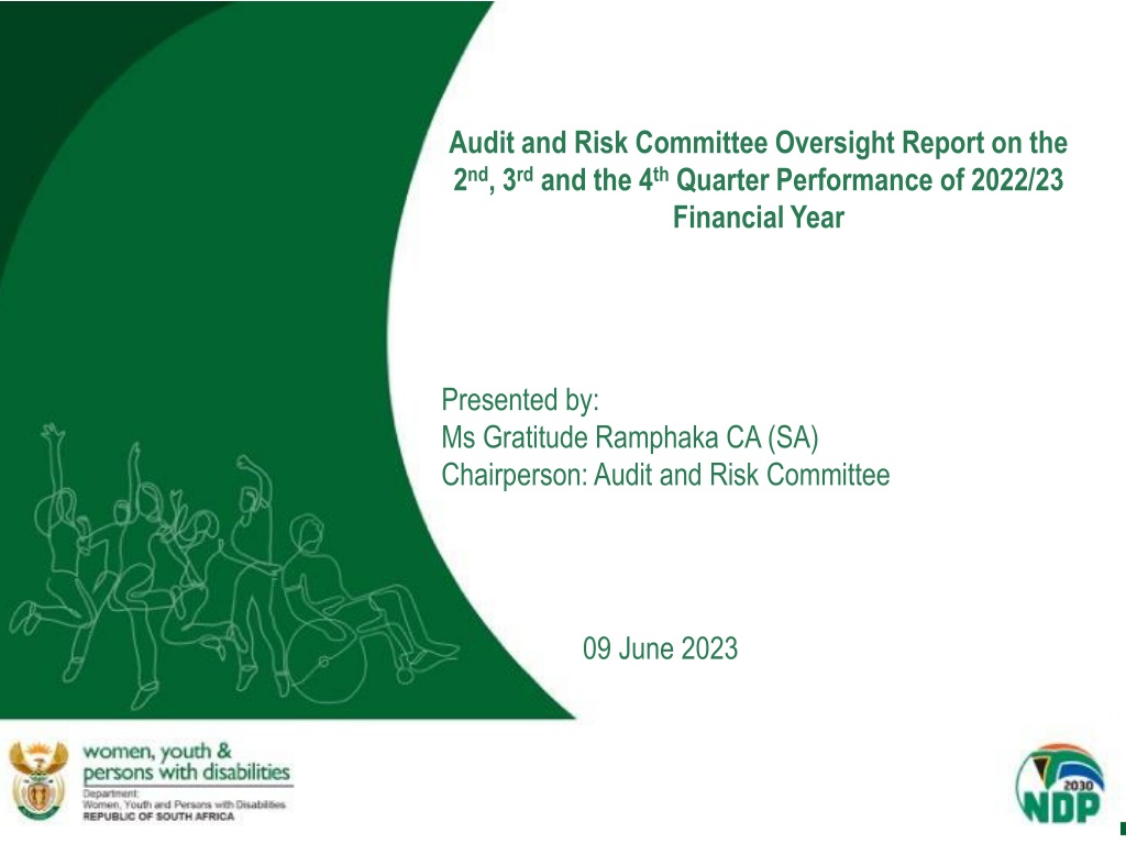 audit and risk committee oversight report on 2022 23 financial year performan