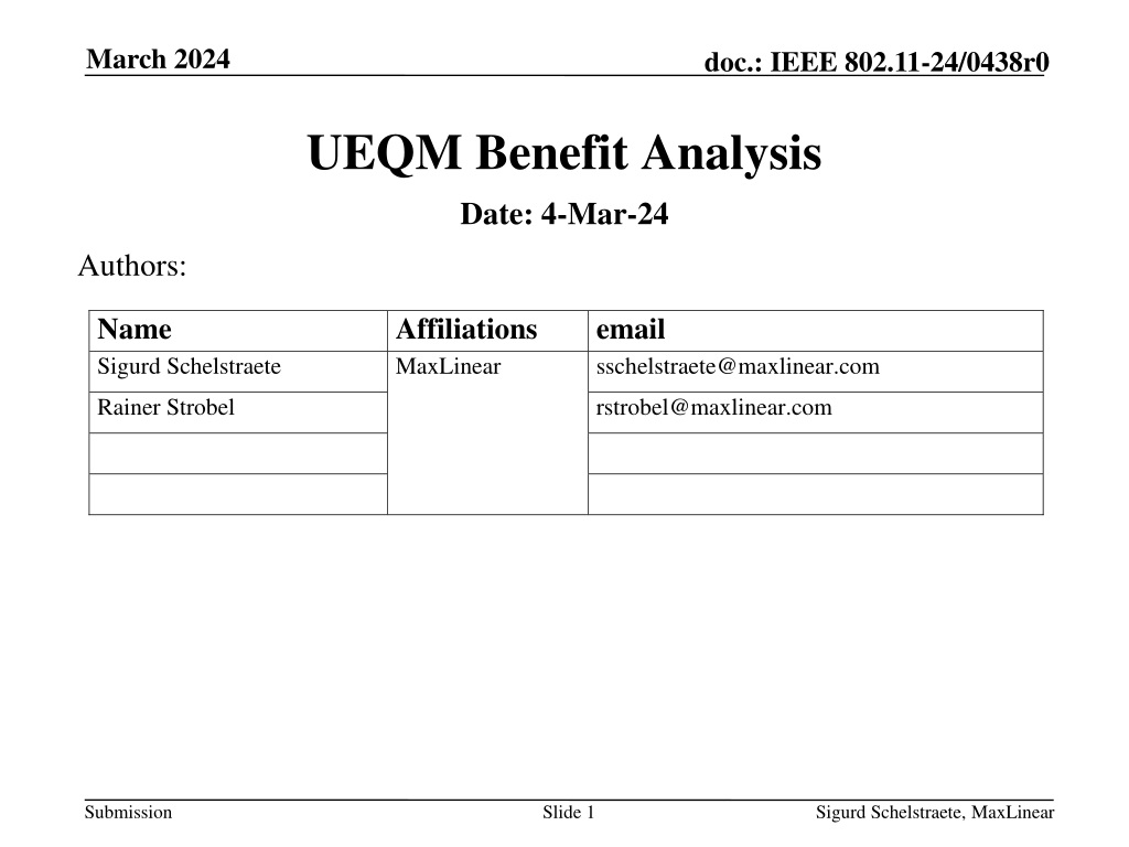 benefit analysis of unequal modulation in wlan channe