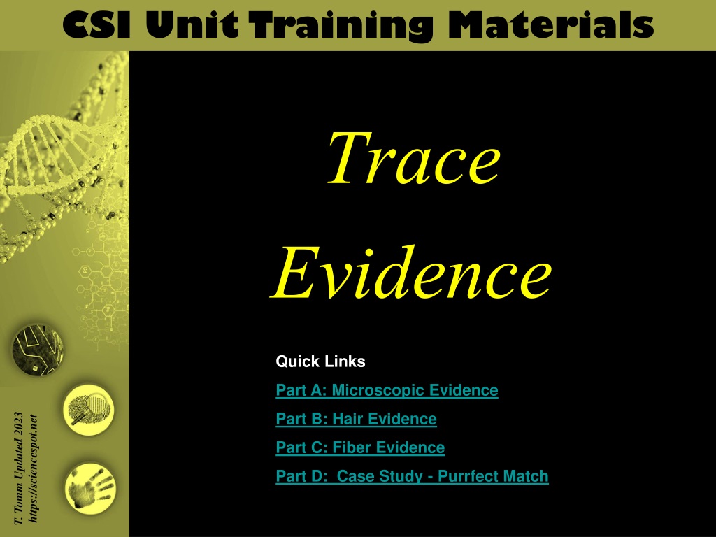 trace evidence collection and analysis in forensic investigatio