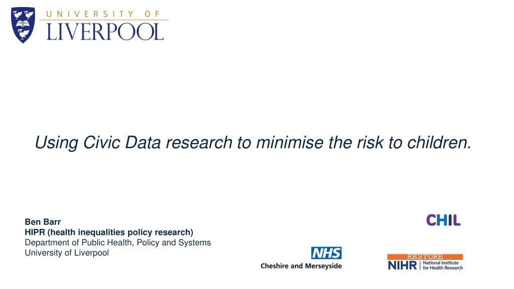 civic data research for minimizing risk to children in liverpo