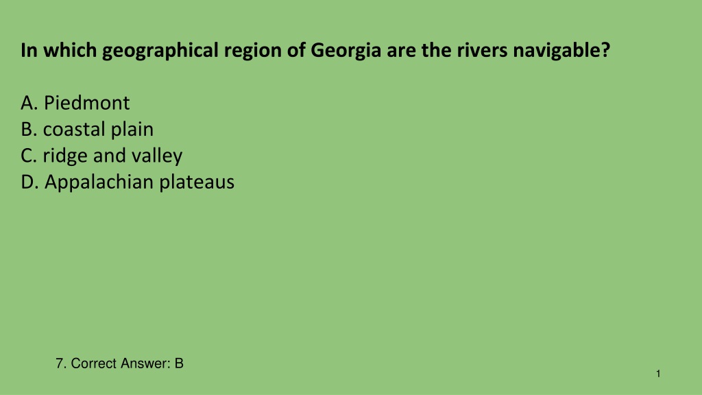 1. Georgia's Geographic Regions Overview
2. Learn about Georgia's diverse geography, including navigable rivers, the Fal