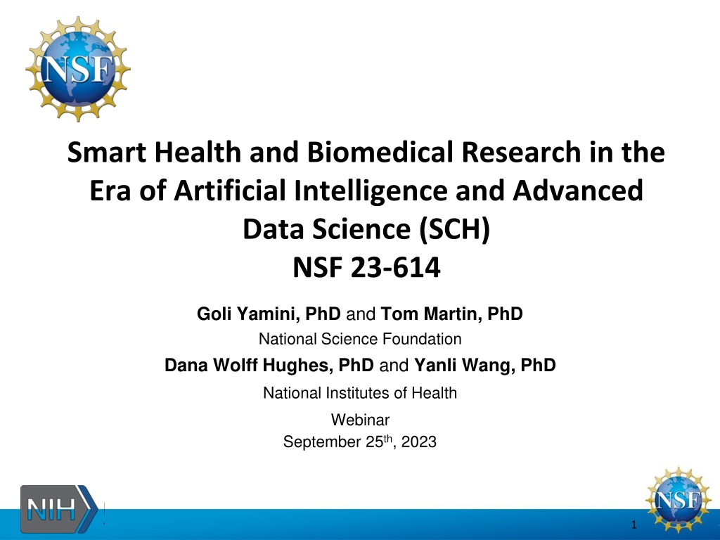 advancing smart health and biomedical research through artificial intelligence and data scien