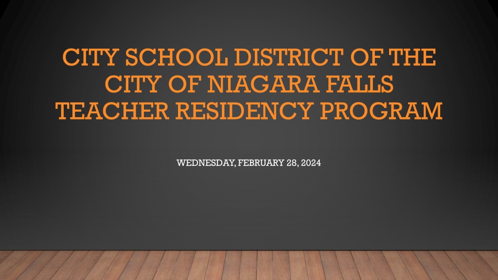 niagara falls city school district teacher residency progr