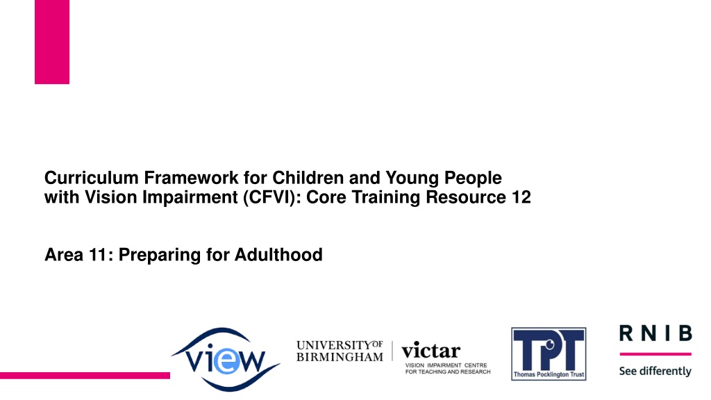 supporting transition to adulthood for children with vision impairme