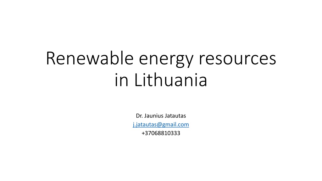 sustainable energy transition in lithuania challenges and solutio