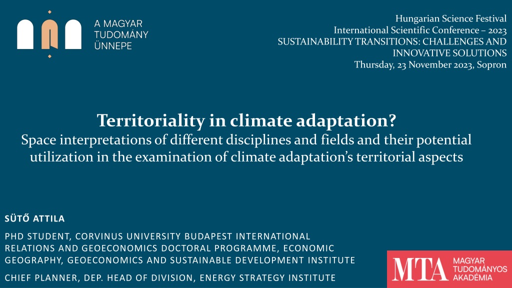 territoriality in climate adaptation interdisciplinary space interpretatio
