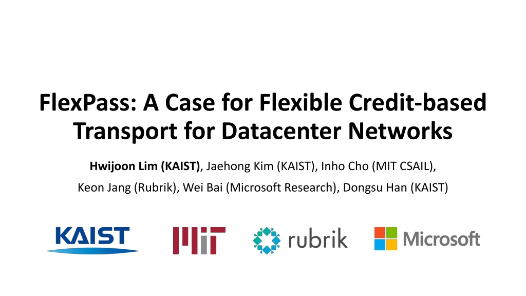 flexpass flexible credit based transport for datacenter networ