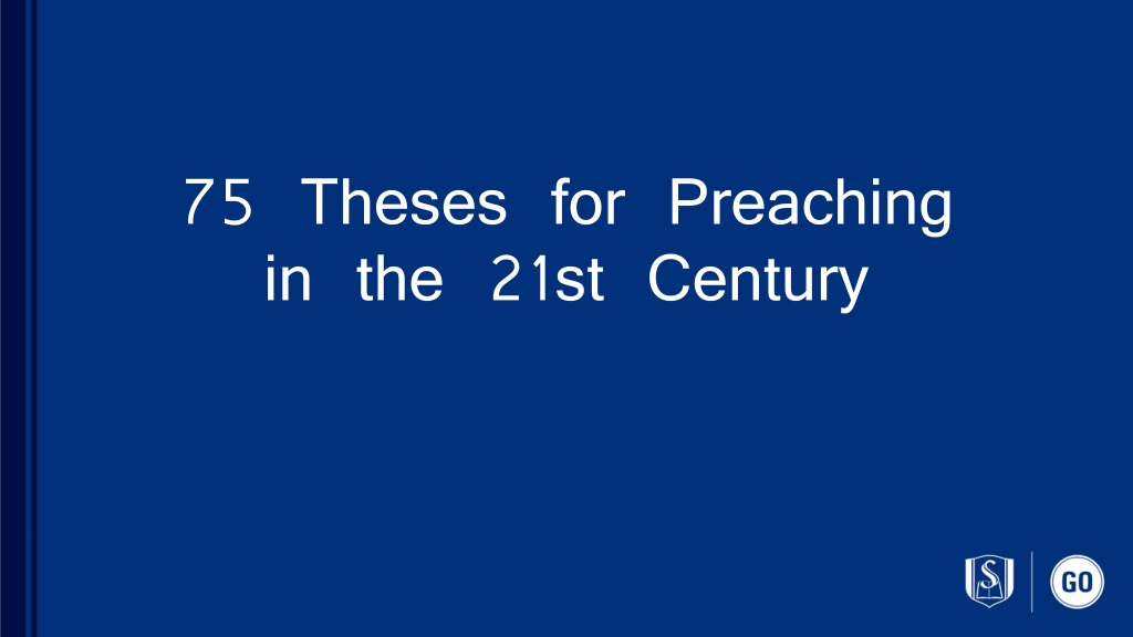 Guidelines for Preaching in the Modern Era