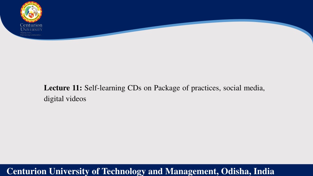 enhancing agricultural practices through self learning cds social media and digital vide