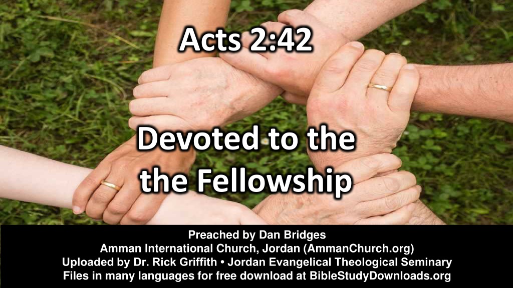 exploring biblical fellowship acts 2 42 and beyo