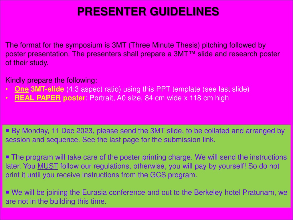 PPT - Mastering the 3MT™ Format: Tips and Guidelines PowerPoint ...