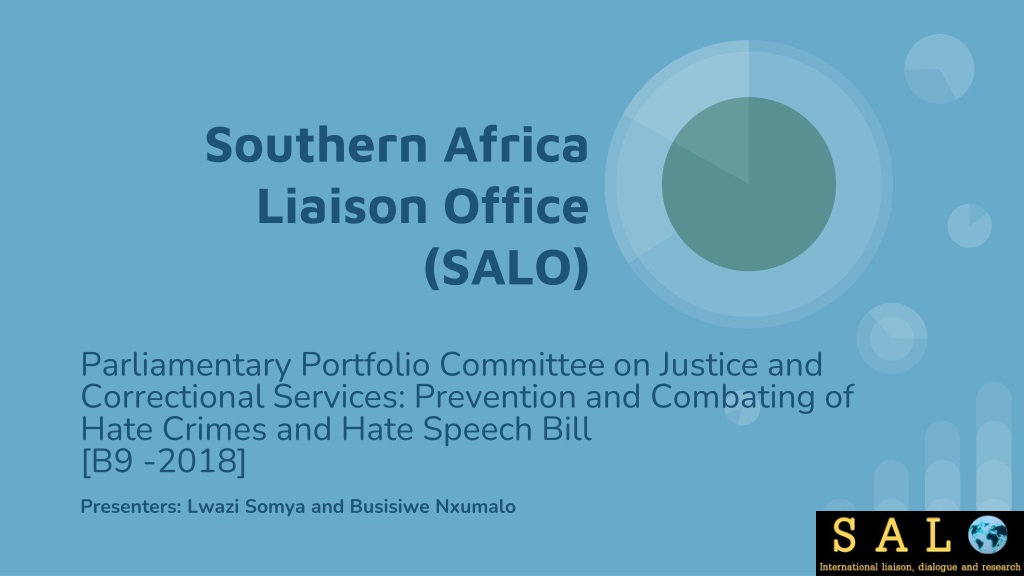 SALO Presentation on Prevention of Hate Crimes and Hate Speech Bill