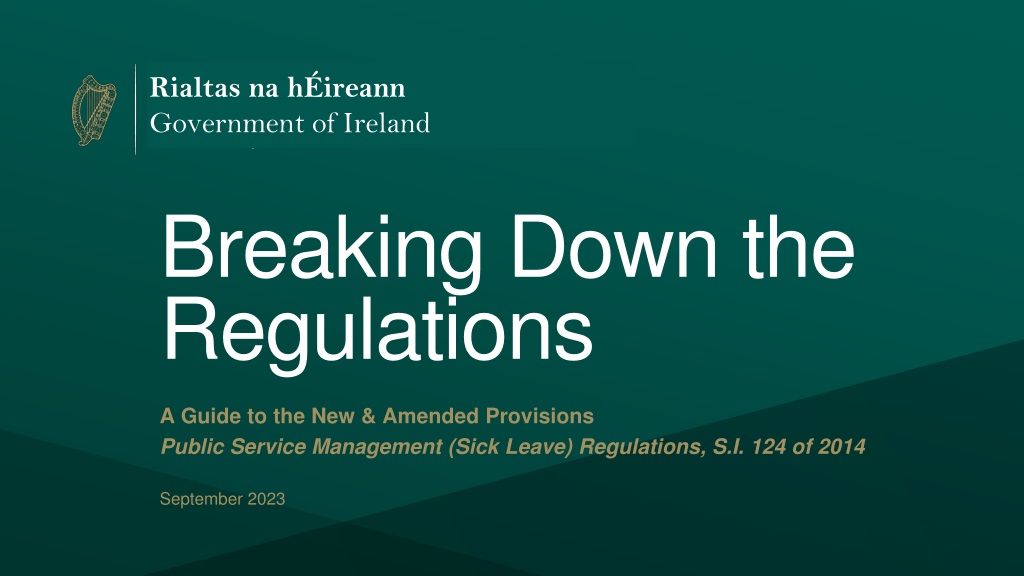 Guide to New Sick Leave Regulations: S.I. 124 of 2014 & Updates for September 2023