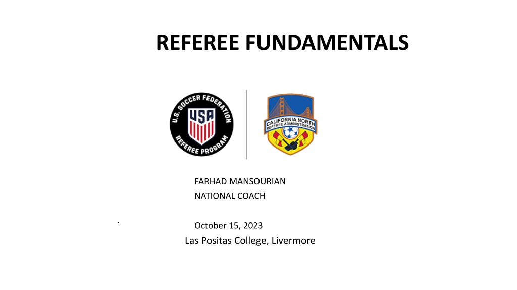 Mastering Referee Essentials with Farhad Mansourian
