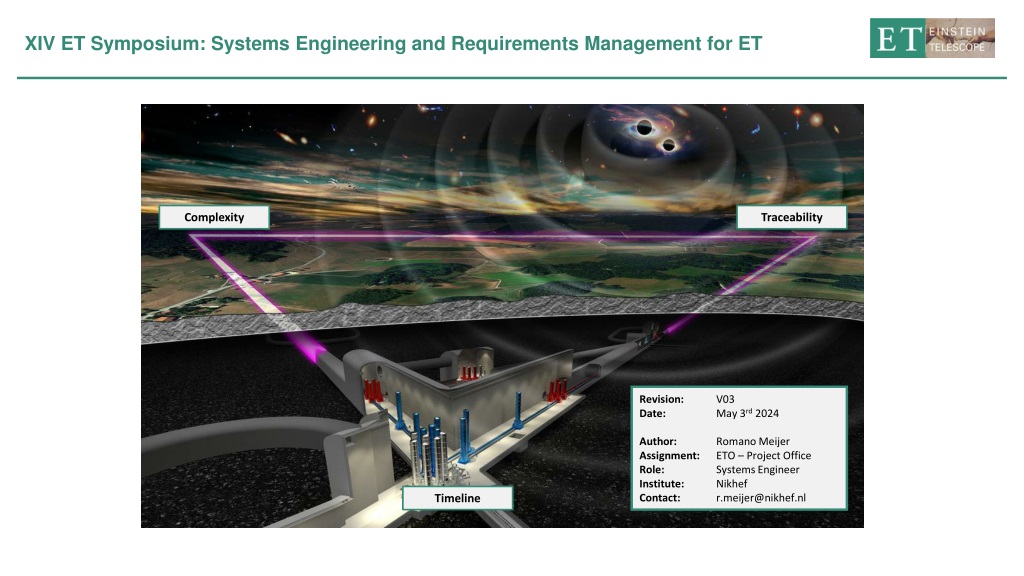 et symposium systems engineering requirements management for et complexity traceabili
