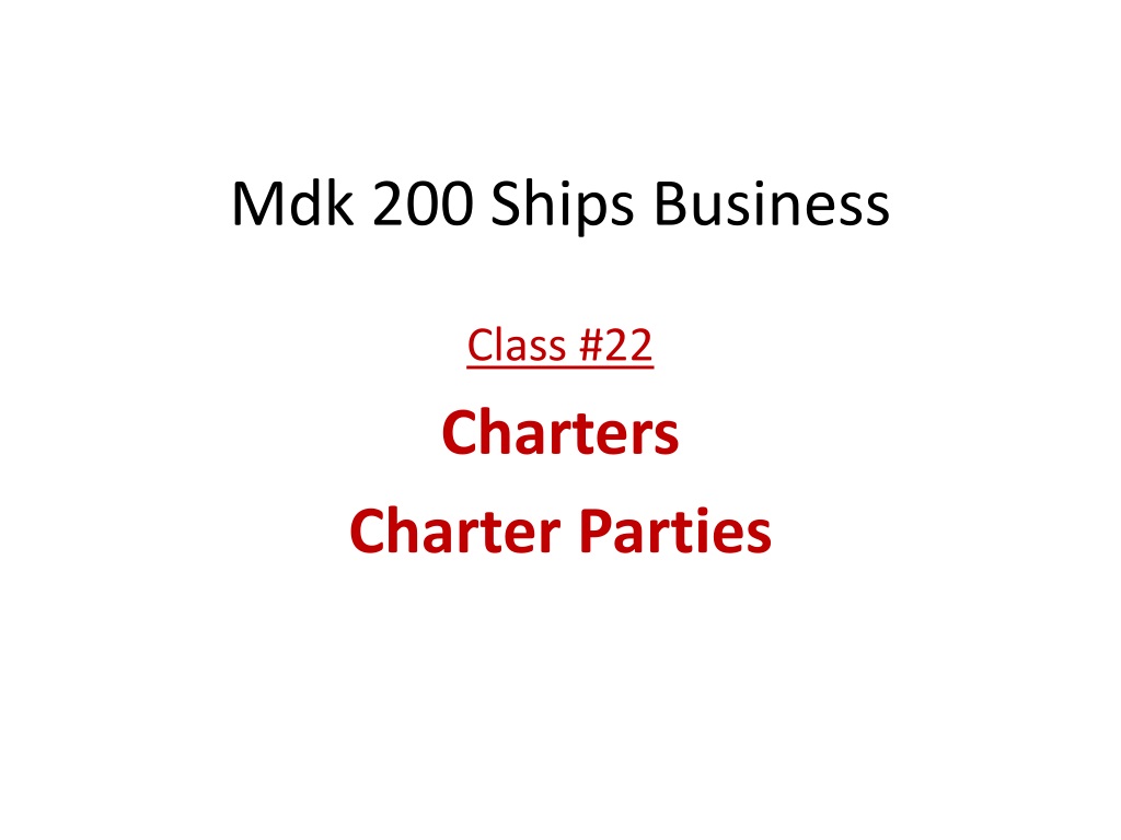 overview of vessel charters and charter parties in shipping indust