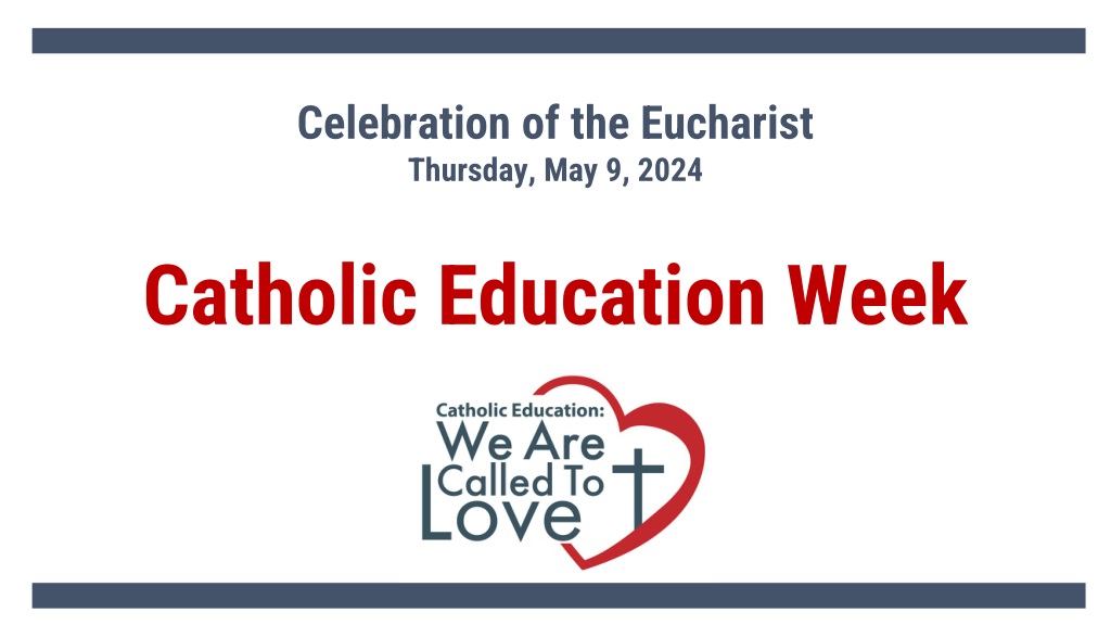 catholic education week celebratory euchari