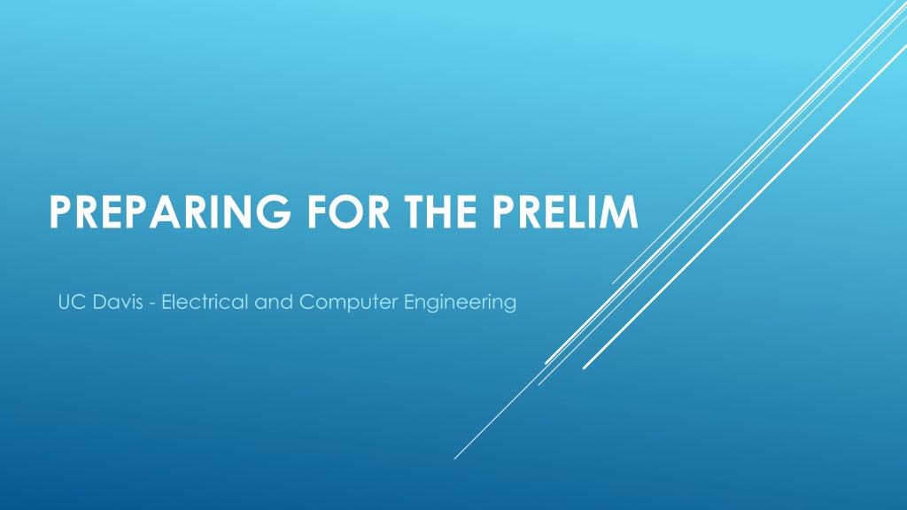 uc davis ece ph d preliminary examination overvi