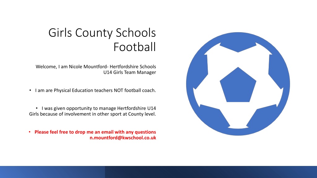 County Schools Football Management Insights