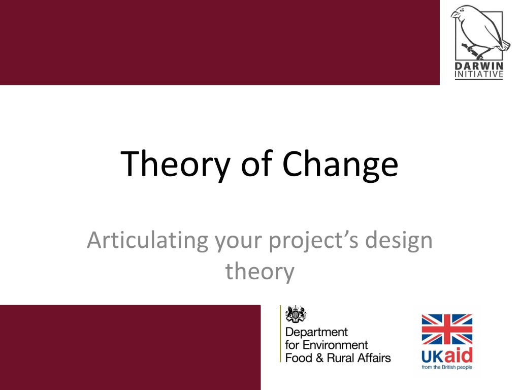 Design Theory of Change for Biodiversity Conservation and Poverty Alleviation Projects