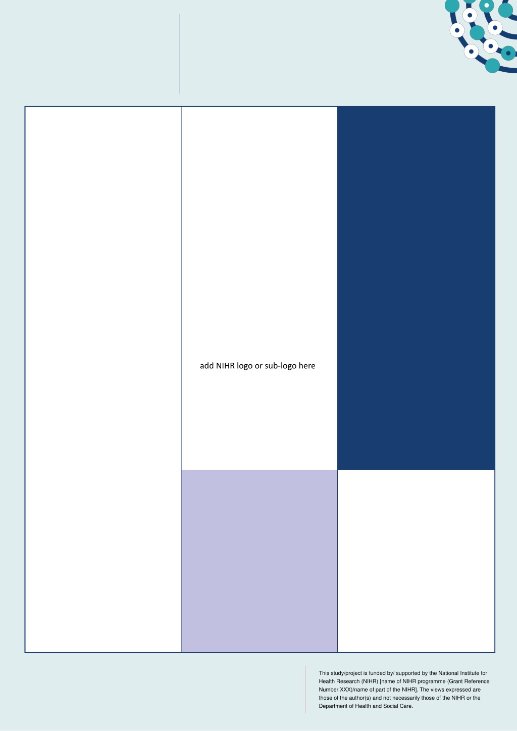 nihr funded study project disclaimer and support stateme