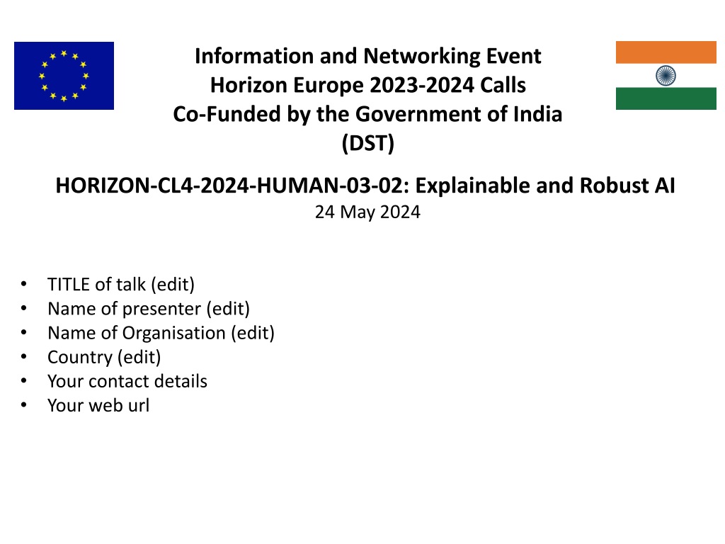 PPT - Unlocking the Potential of Explainable and Robust AI in HORIZON ...