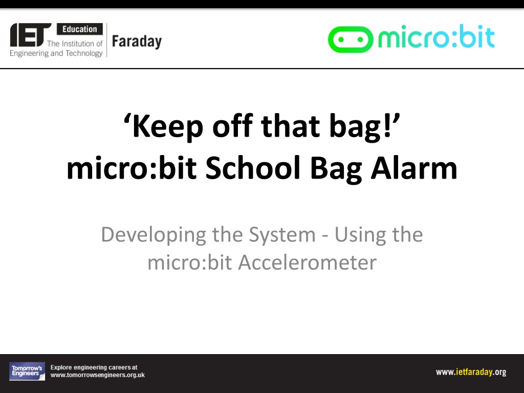 micro bit school bag alarm system developme