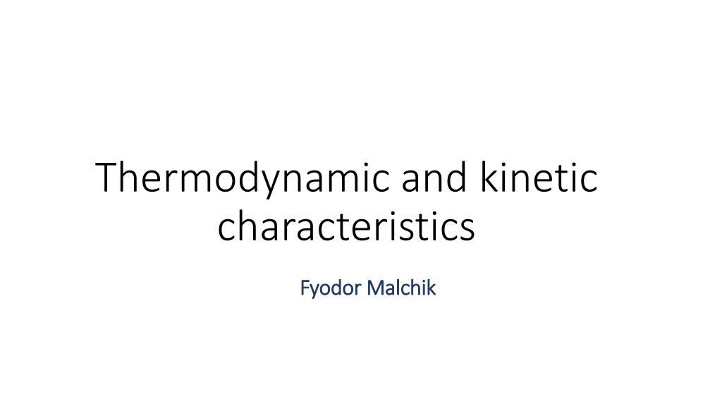 understanding adsorption systems thermodynamic and kinetic insigh