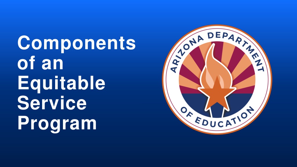 equitable service programs under esea title i part a and title vi