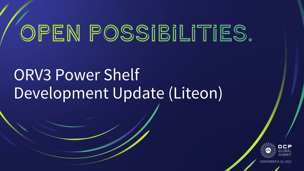 liteon orv3 power shelf development upda