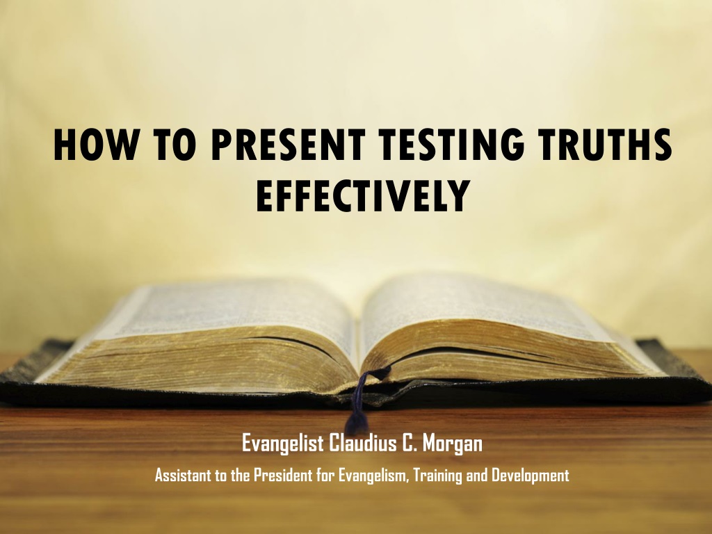 presenting testing truths effectively in the seventh day adventist chur