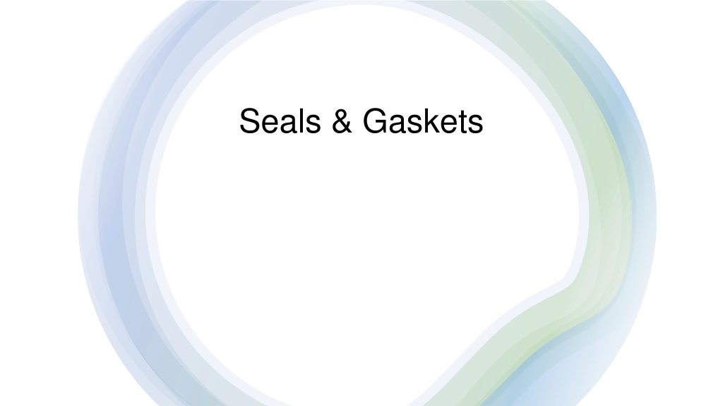 understanding seals and gaskets in machinery desi