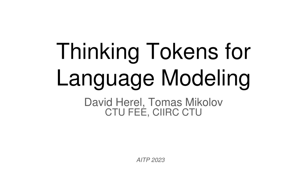 enhancing language models with thinking tokens for improved calculatio