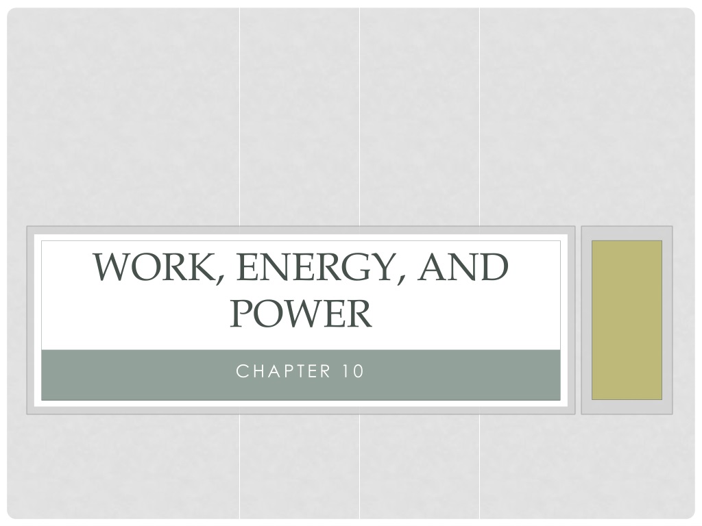 understanding work energy and power in physi