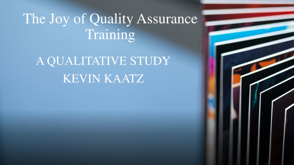 impact of quality assurance training on faculty teaching a qualitative stu