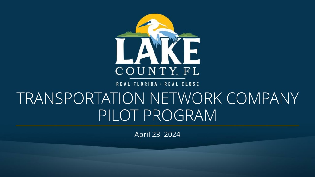 improving transit services in lake county through transportation network company pilot progr