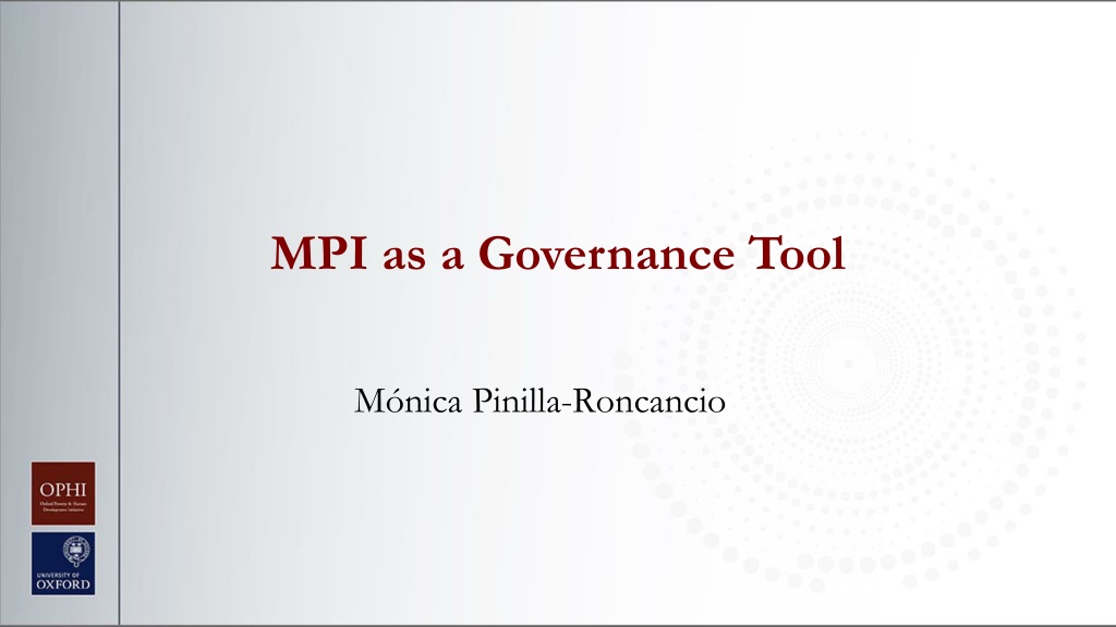 harnessing multidimensional poverty indices for effective governan