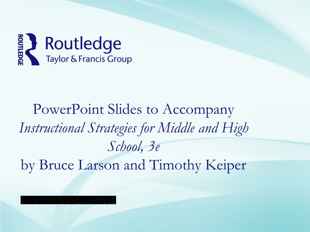 effective instructional strategies for middle and high school educati