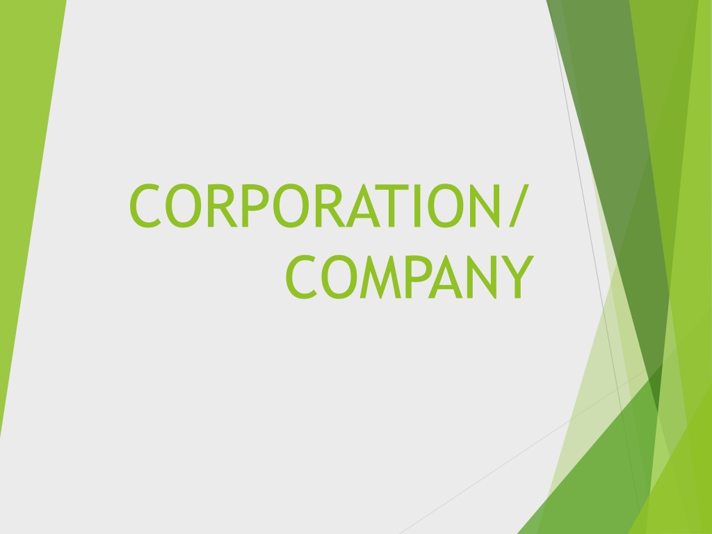 understanding corporations structure rights and typ