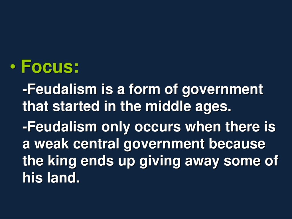 PPT - Feudalism and the Manorial System in Medieval Europe PowerPoint ...