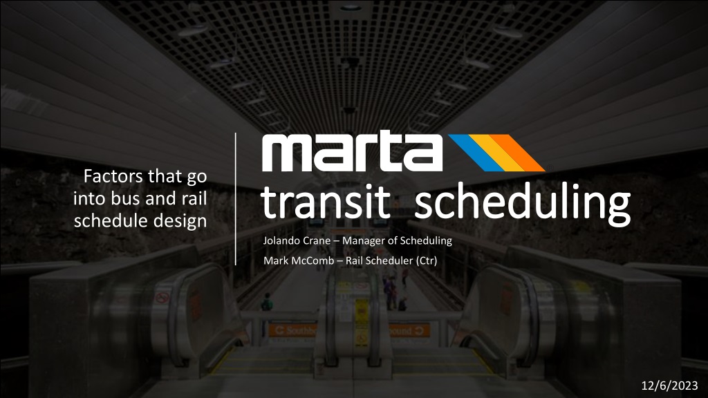 transit scheduling basics and rail schedule design facto