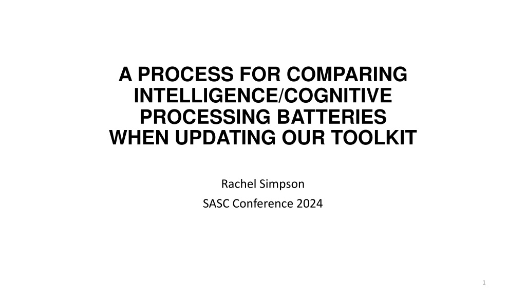 enhancing intelligence and cognitive assessment toolkit updates and consideratio