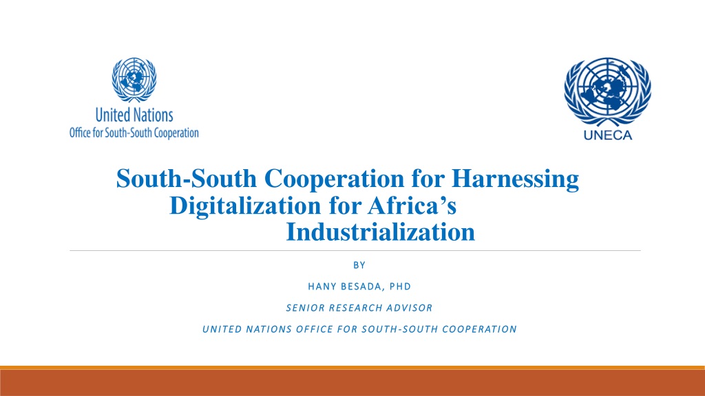 Digitalization and South-South Cooperation for Africa’s Industrialization