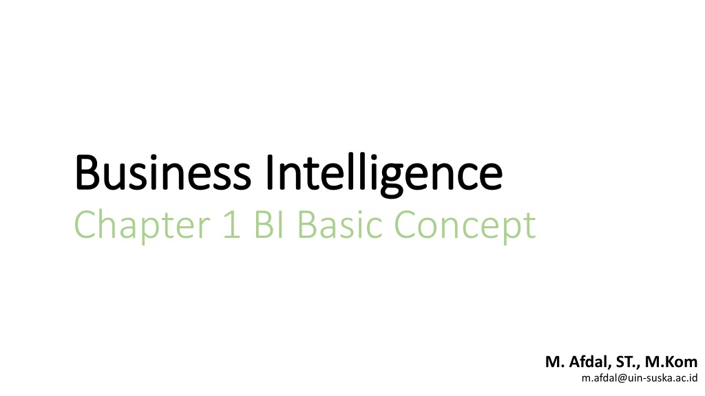 evolution and importance of business intelligen